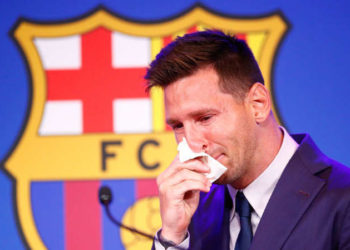 En medio del llanto, Messi se despidió del Barcelona