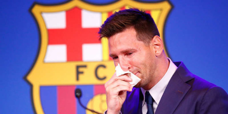 En medio del llanto, Messi se despidió del Barcelona
