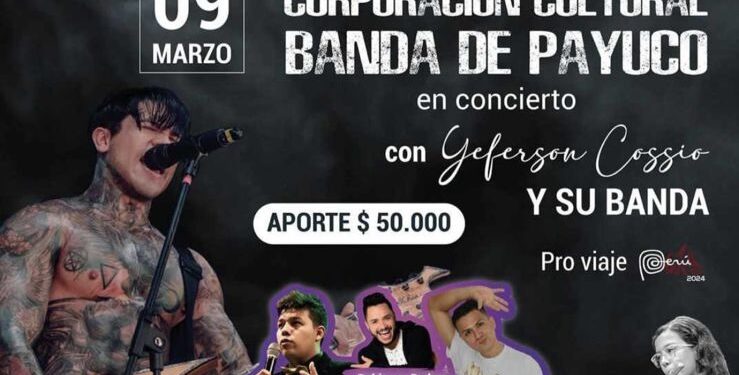 Yeferson Cossio compartirá escenario con la Banda de Payuco